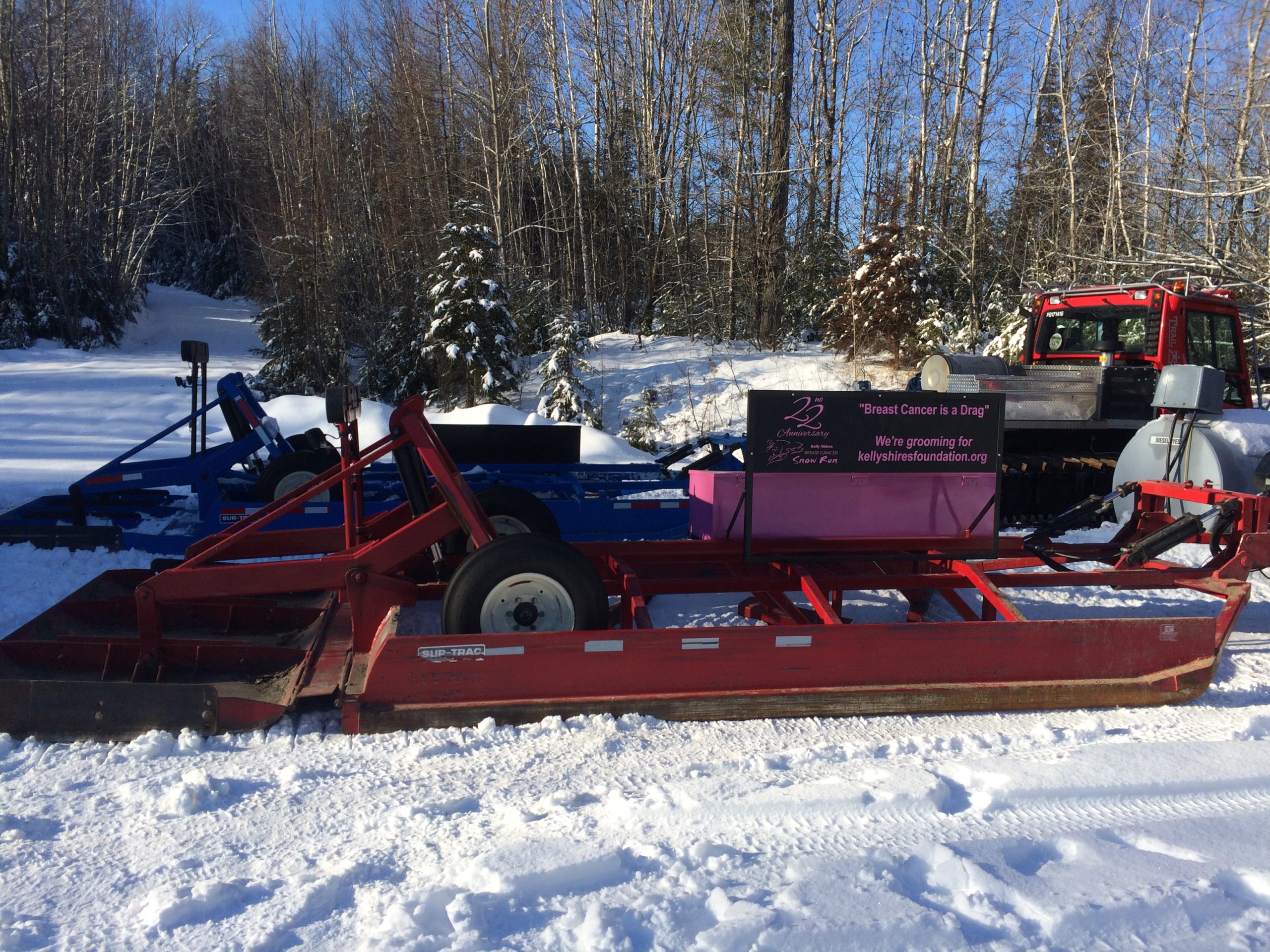 Local snowmobile club fundraising for breast cancer foundation